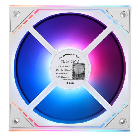 Thermalright TL-M12W-S Case Fan White  (Bulk package) - PakByte