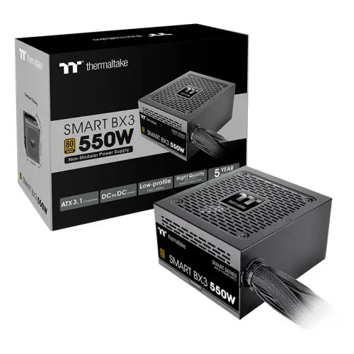Thermaltake Smart BX3 550W 80 Plus Bronze Power Supply - PakByte Computers