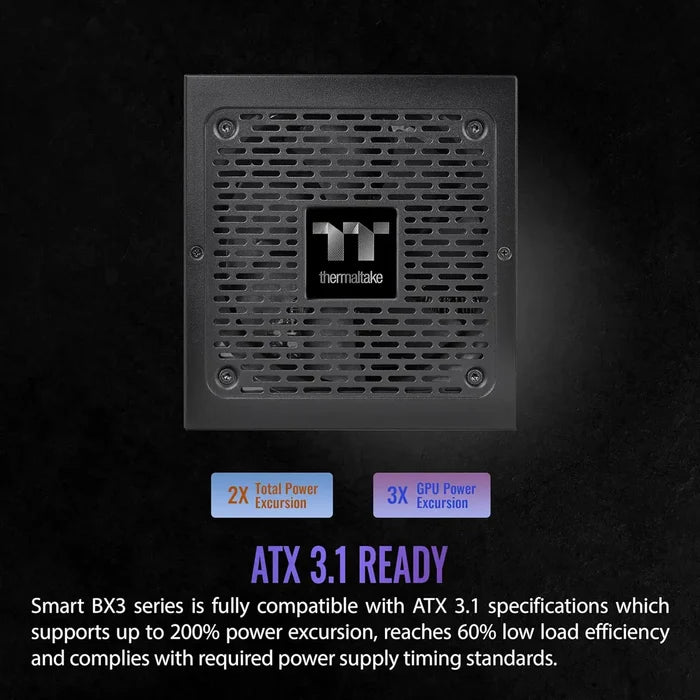 Thermaltake Smart BX3 Bronze 750W 80 Plus Bronze Power Supply - PakByte Computers