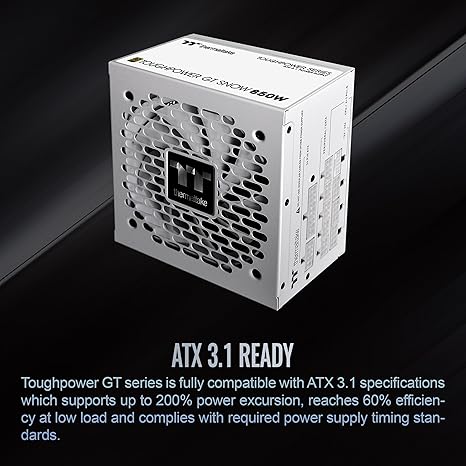 Thermaltake Toughpower GT 850W 80 Plus Gold Power Supply - Snow - PakByte Computers