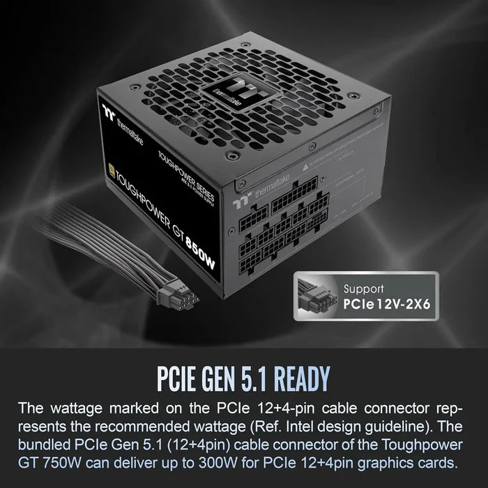 Thermaltake ToughPower GT 850W 80 Plus Gold Power Supply - PakByte Computers