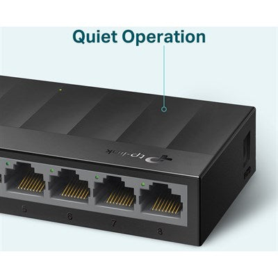 TP-Link LS1008G 8-Port 10/100/1000Mbps Desktop Switch Gigabit - PakByte Computers