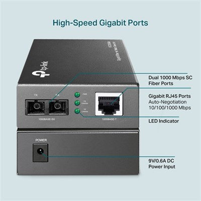 TP-Link MC200CM Gigabit Multi-Mode Media Converter - PakByte Computers
