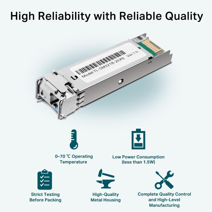 TP-Link TL-SM321B 1000Base-BX WDM Bi-Directional SFP Module - PakByte Computers