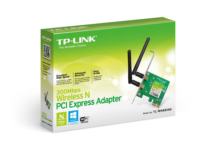 TP-Link TL-WN881ND 300Mbps Wireless N PCI Express Adapter - PakByte Computers