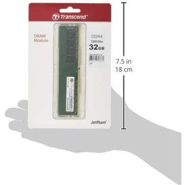 Transcend JetFlash 32GB 3200MHz C22 DDR4 U-DIMM Desktop Memory - PakByte Computers