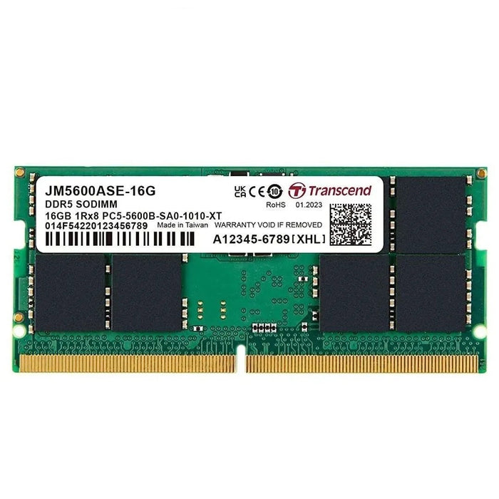Transcend JetRam 16GB 5600MHz DDR5 Laptop Memory - PakByte Computers