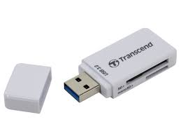 Transcend RDF5 Card Reader - White - PakByte Computers