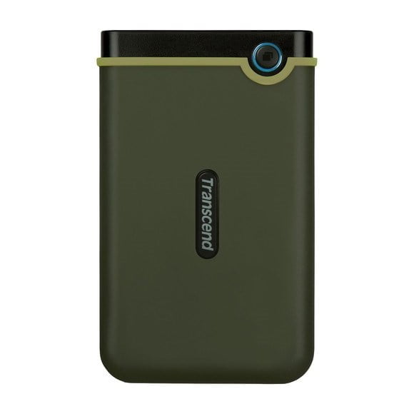 Transcend StoreJet 25M3G 2TB USB 3.1 Gen 1 External Hard Drive – Military Green