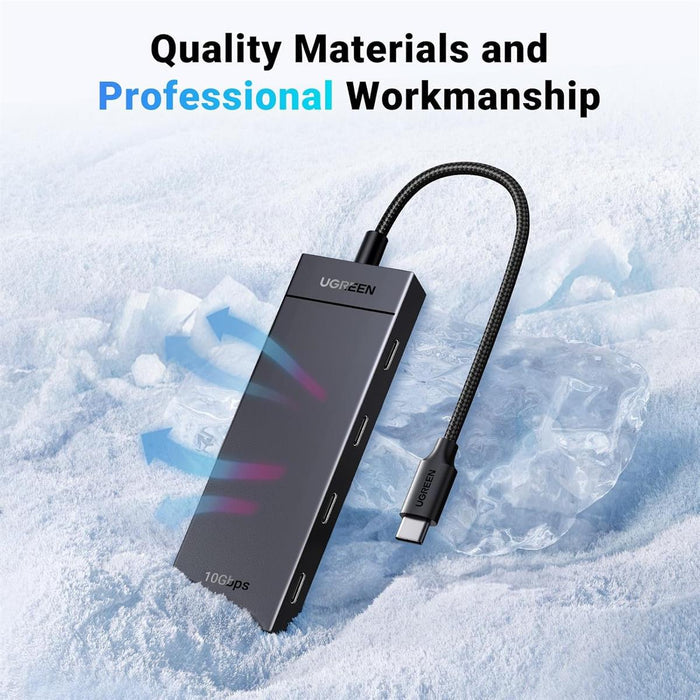 Ugreen 10Gbps USB-C Hub, USB C Splitter with 4 USB C Ports, USB-C to USB C 3.2 Hub Multiport Adapter - PakByte Computers