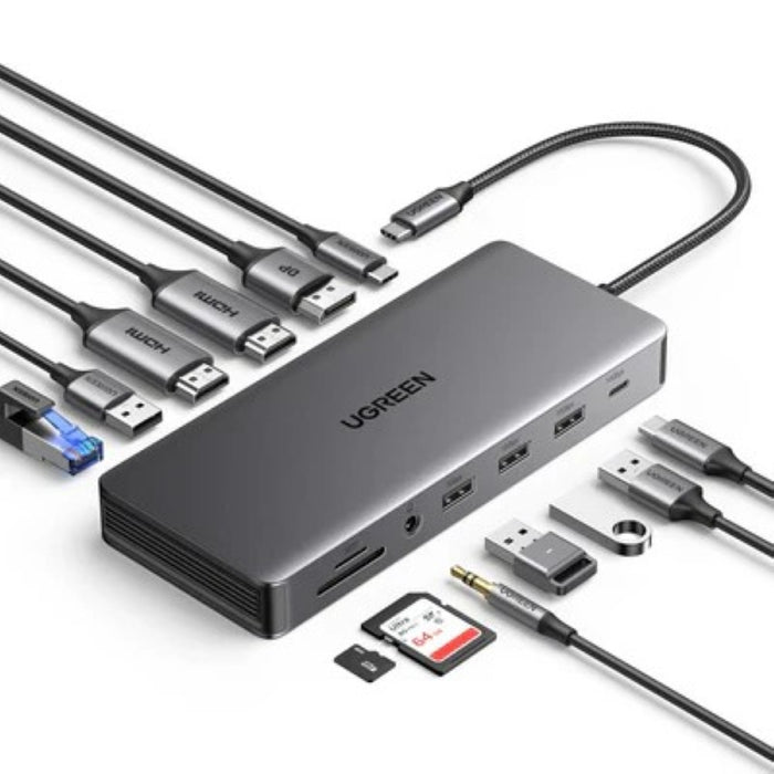 UGREEN 15978 13-in-1 Revodok Pro 313 Docking Station 4K Triple Display - PakByte Computers