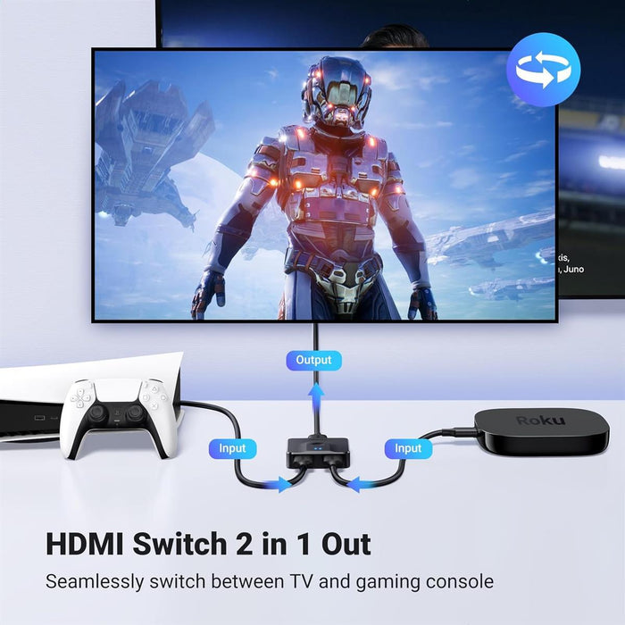 UGREEN 2 In 1 Out HDMI Switcher 4K@60Hz - PakByte