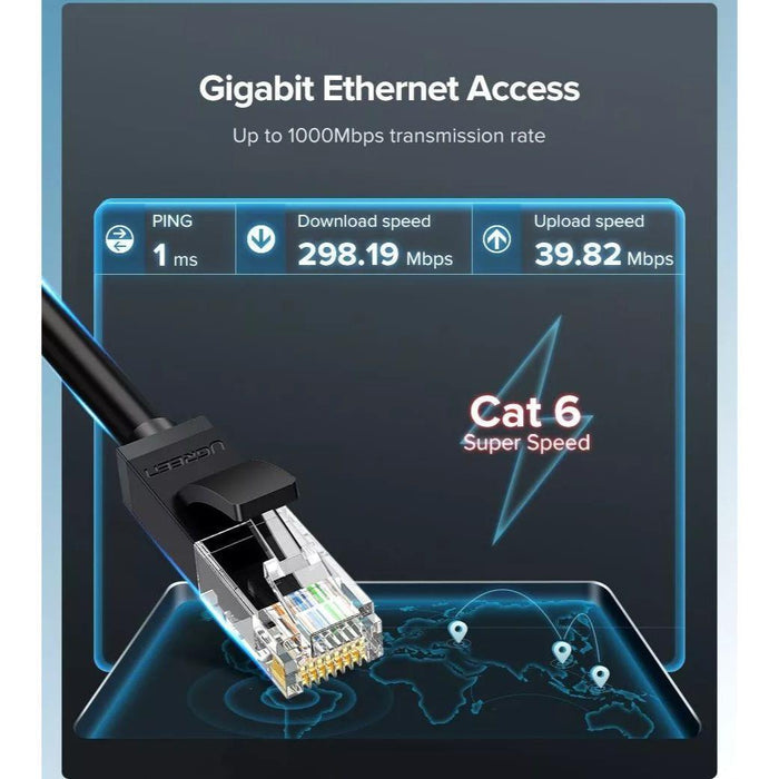 Ugreen 20166 Cat 6 U/UTP Ethernet Lan Cable with Gold-Plated Conductor 20M - PakByte Computers