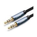 Ugreen 3.5mm Male to 3.5mm Male Cable Gold Plated Metal Case with Braid 1.5M (Blue) - PakByte