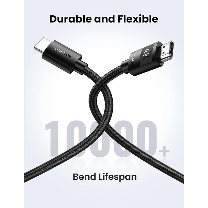 Ugreen 401044K HDMI Male to Male Braided Cable 10M - PakByte Computers
