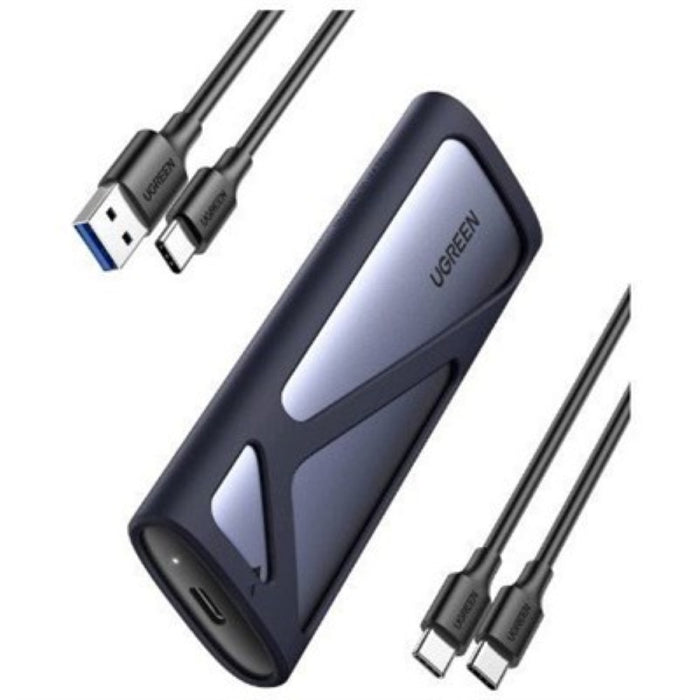 UGREEN 90264 M.2 SATA NVMe Enclosure USB-C 10Gbps - PakByte Computers