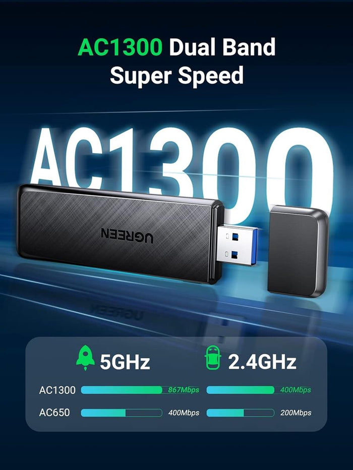 UGREEN AC1300 Wireless Network Adapter - PakByte