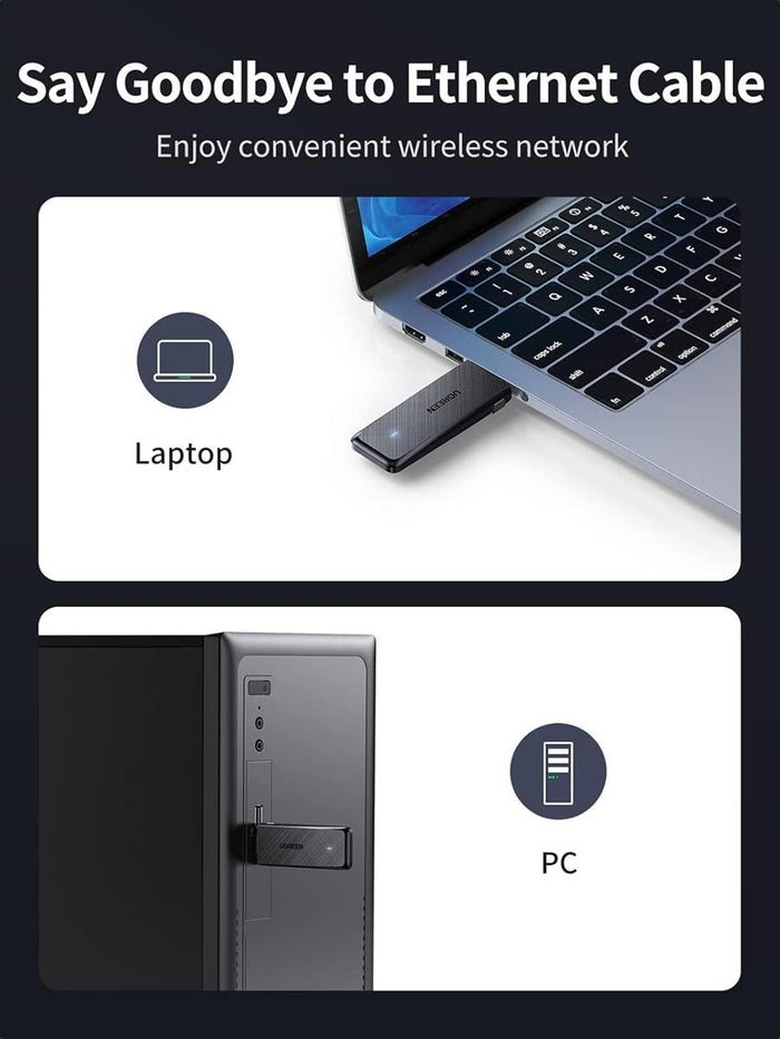 UGREEN AC1300 Wireless Network Adapter - PakByte