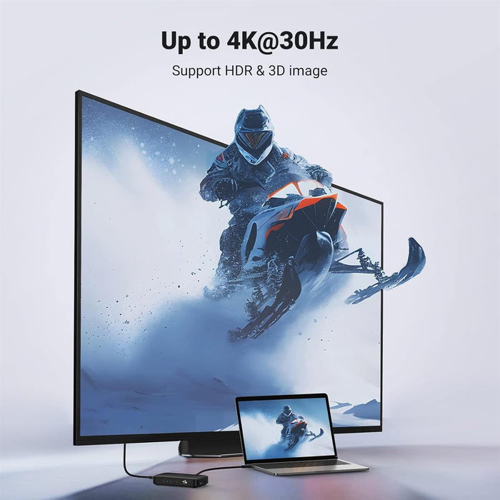 UGREEN HDMI Switcher 3 In 1 Out 4K@30HZ - PakByte