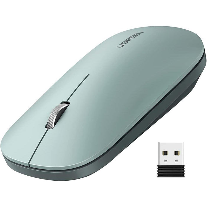 Ugreen Slim 2.4G Wireless Mouse - Green - PakByte Computers