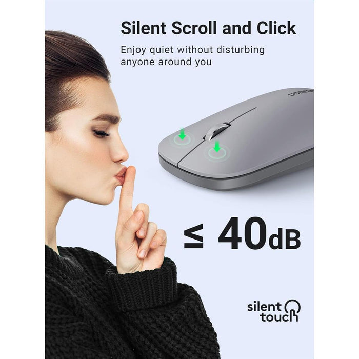 Ugreen Slim 2.4G Wireless Mouse - Green - PakByte Computers