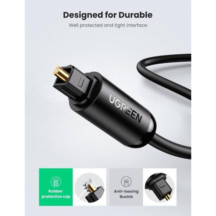Ugreen Toslink Fiber Optical Audio Cable, 1.5 Meter - PakByte