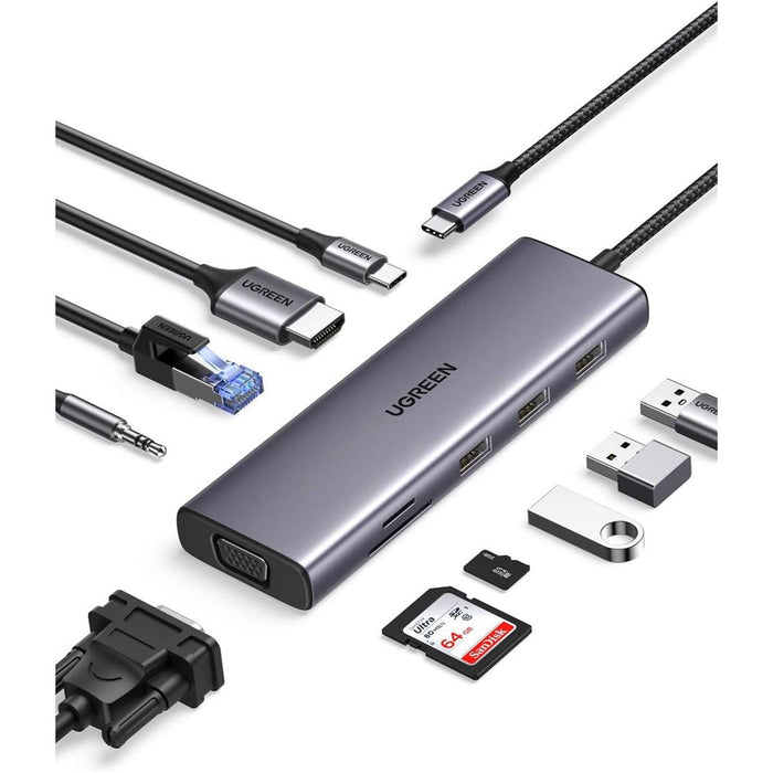 UGREEN USB-C Multifunction Adapter (10- in-1) - PakByte