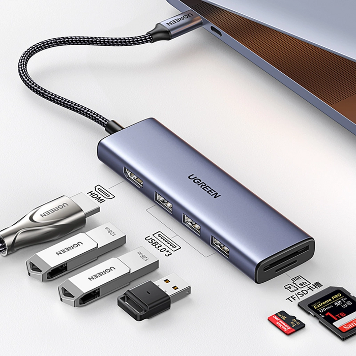 UGREEN USB-C Multifunction Adapter (6- in-1) - PakByte