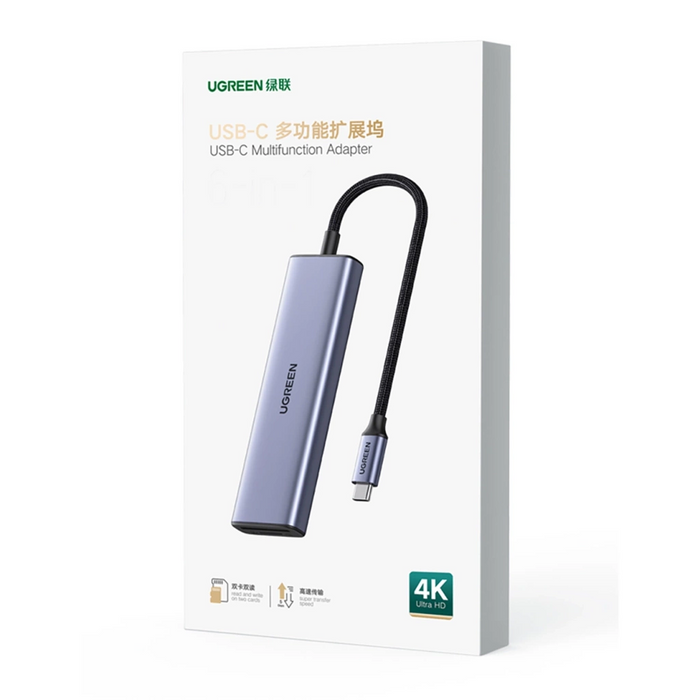 UGREEN USB-C Multifunction Adapter (6- in-1) - PakByte