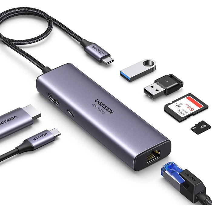 UGREEN USB-C Multifunction Adapter with Ethernet Interface (7- in-1) - PakByte
