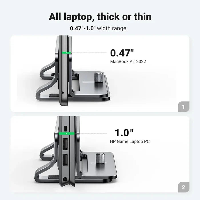 Ugreen Vertical Laptop Stand Adjustable 15.6" Desktop Holder