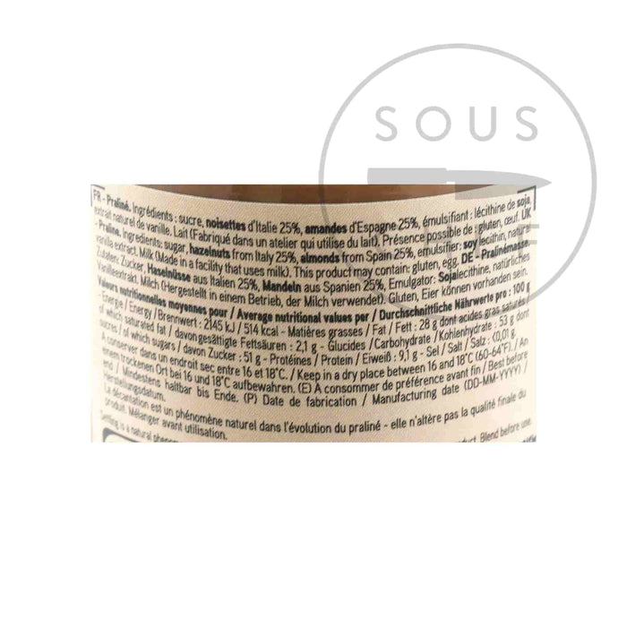 Valrhona Almond & Hazelnut Praline Paste 300g