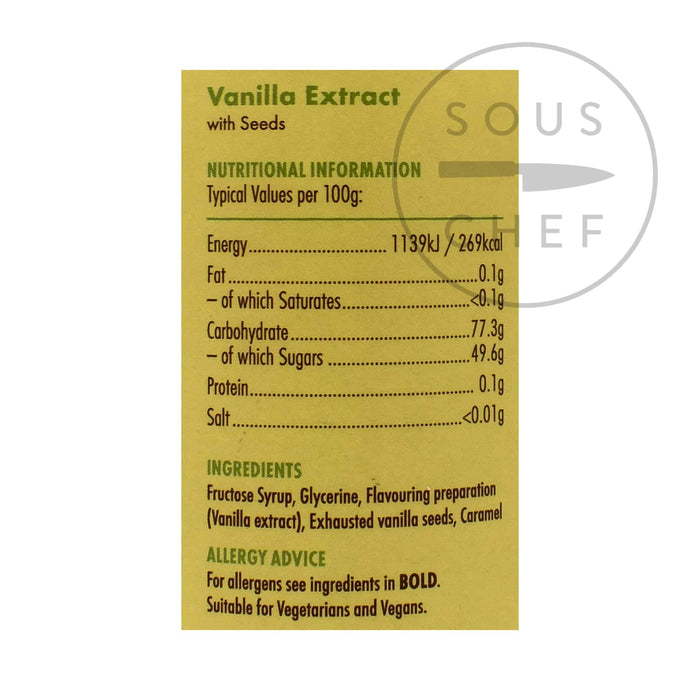 Vanilla Extract With Seeds, 1 litre