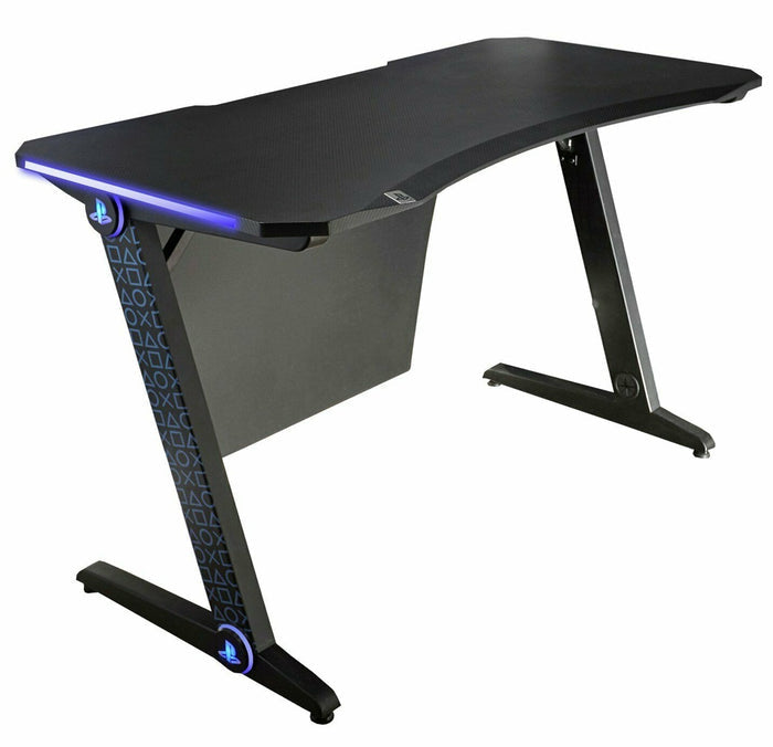 X Rocker Official PlayStation Borealis Gaming Desk with LED Lighting - PakByte Computers
