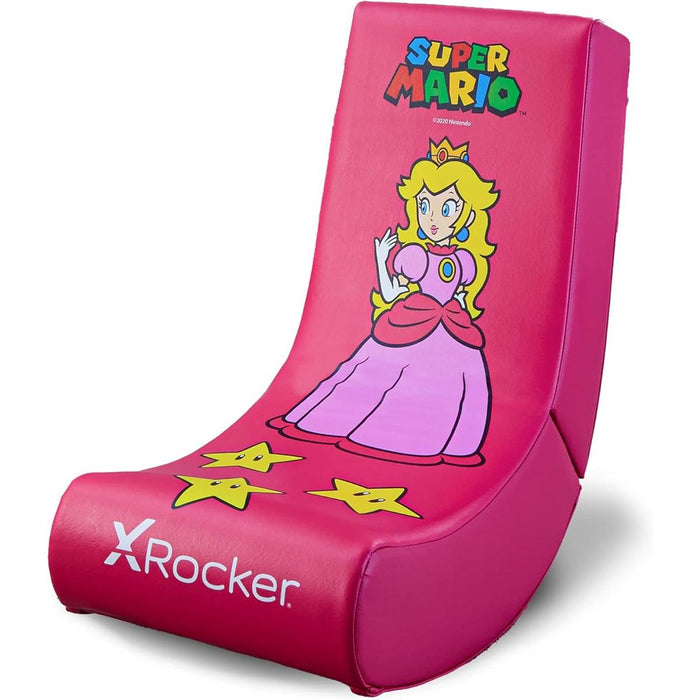 X Rocker Super Mario All-Star Peach Floor Rocker Nintendo Gaming Chair - Pink - PakByte Computers