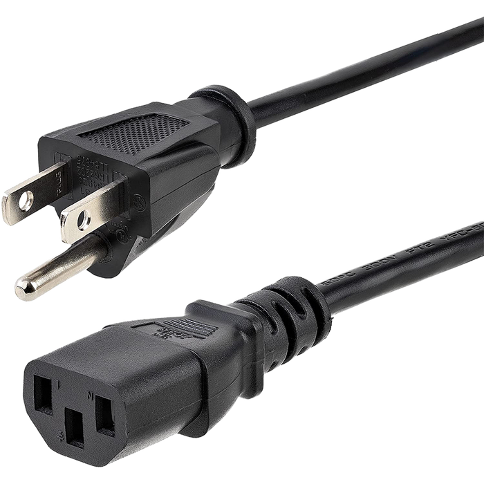 XOTIC PC Desktop Power Cable 3 Pin Connector Universal Power Cord