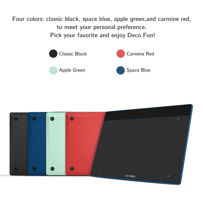XP-Pen Deco Fun L 10x6 Inches Graphic Tablet - Black - PakByte Computers